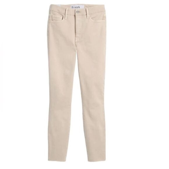 Frank & Eileen Sligo Cropped Italian Performance Skinny Jeans Sand Size 26 New - Picture 14 of 14